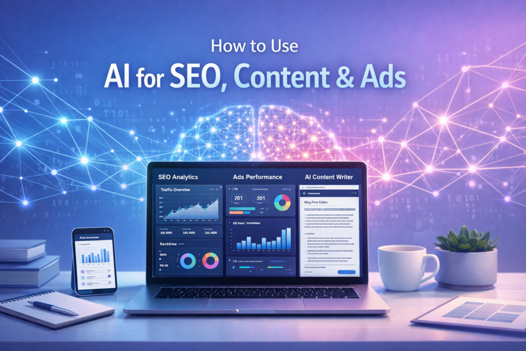 How to Use AI for SEO, Content & Ads (Step-by-Step)