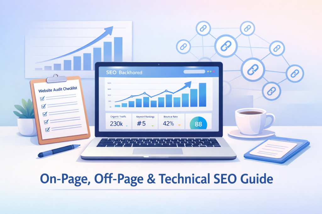 On-Page, Off-Page & Technical SEO: A Practical Guide